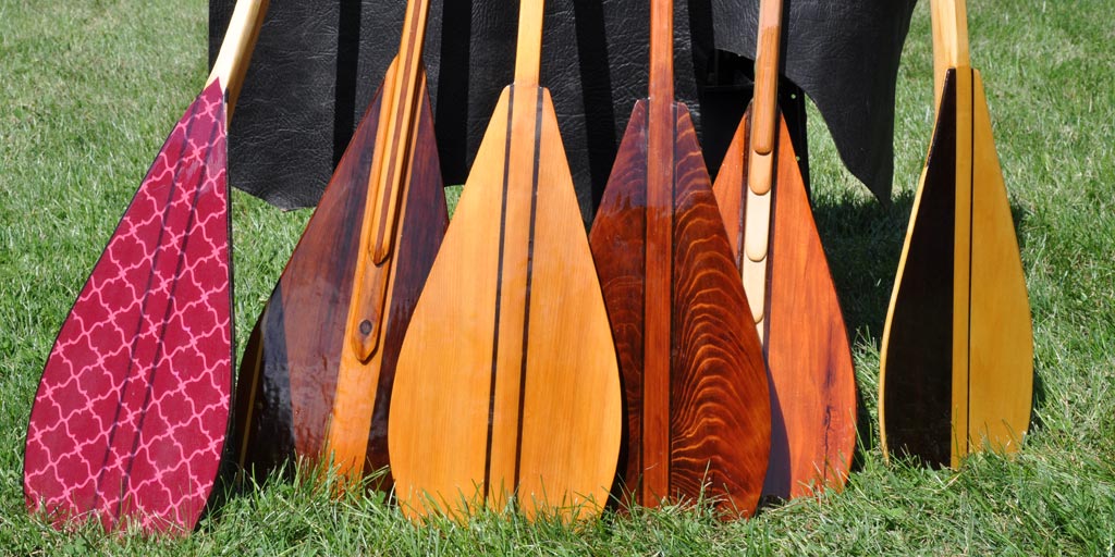picture of hand made custom paddles